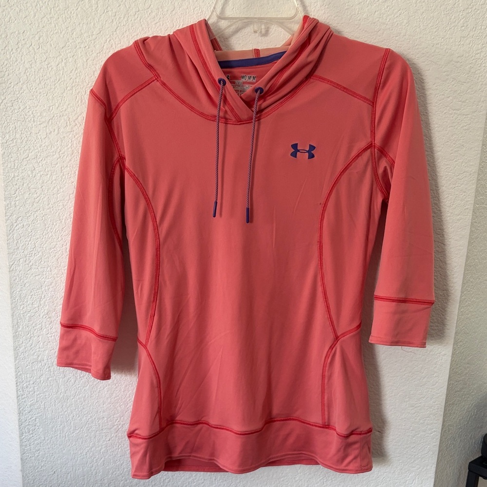 Under Armour Pink Hoodie with Logo